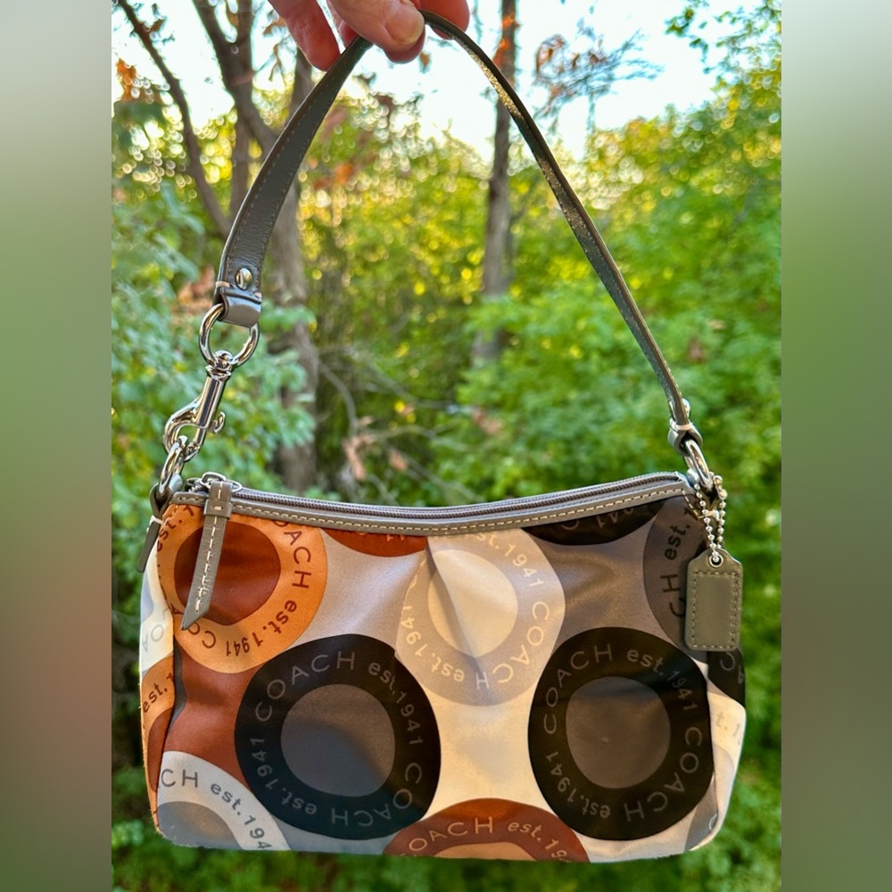 Coach Multicolor Circle Print Shoulder Bag